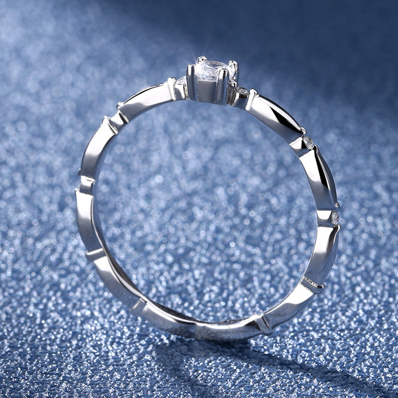 Modern Moissanite Ring for classic woman