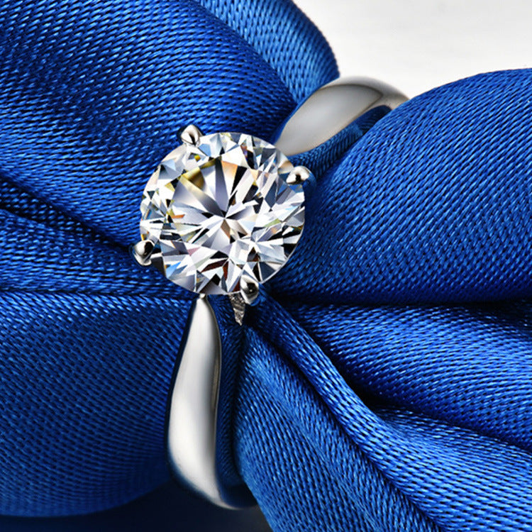 Modern Moissanite Ring för moderna kvinnan