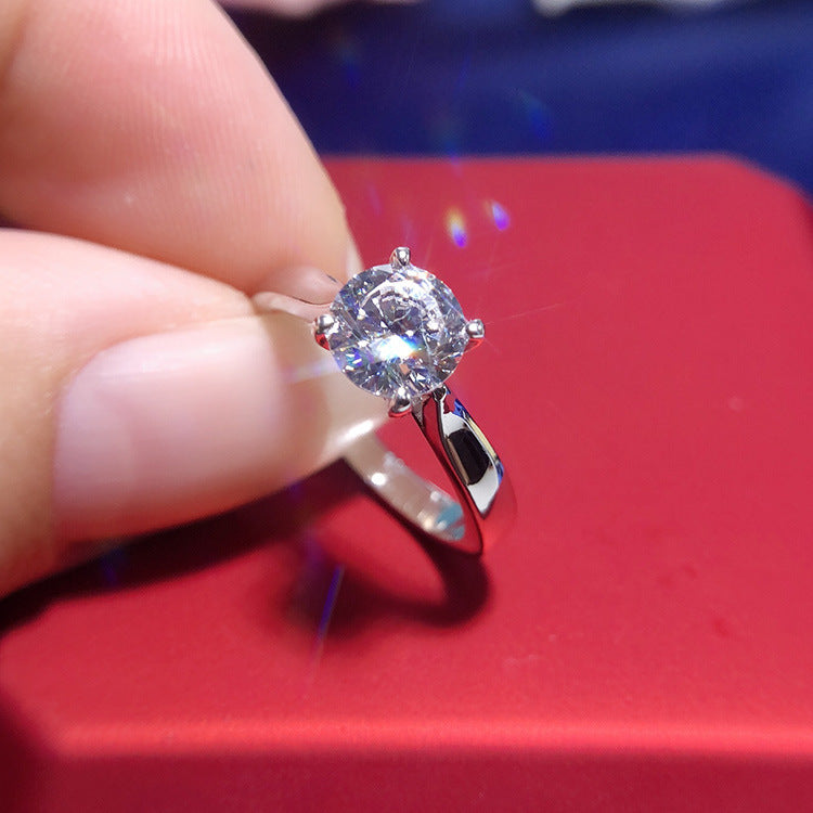 Modern Moissanite Ring för moderna kvinnan