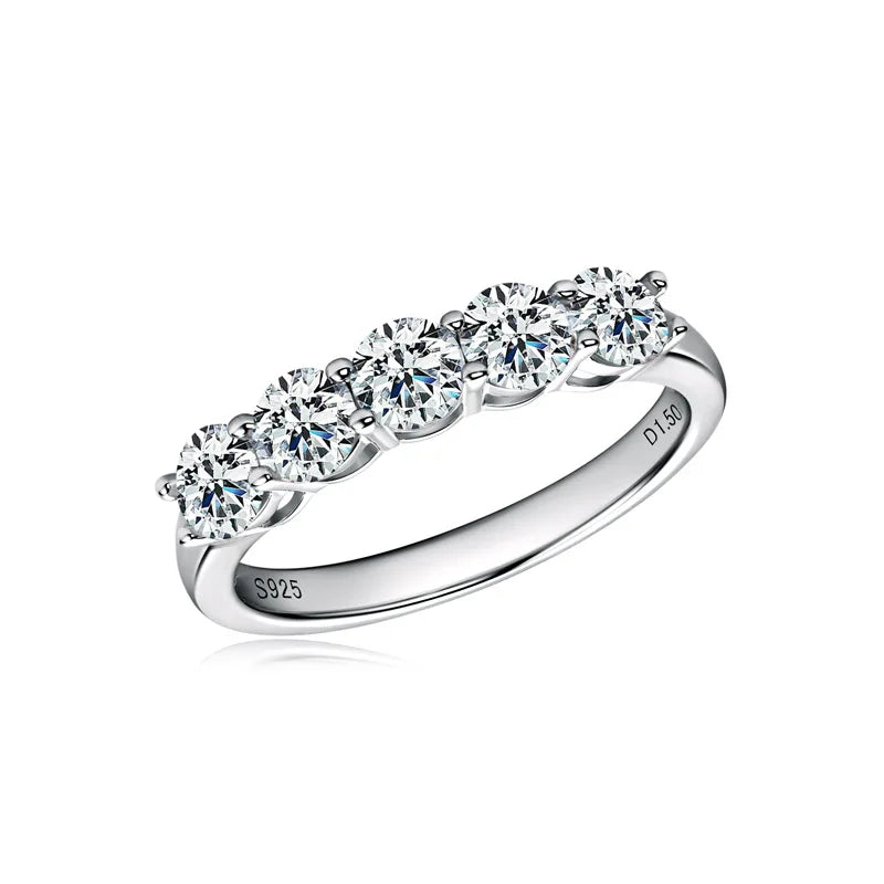 Eternity Band Diamond Moissanite Ring