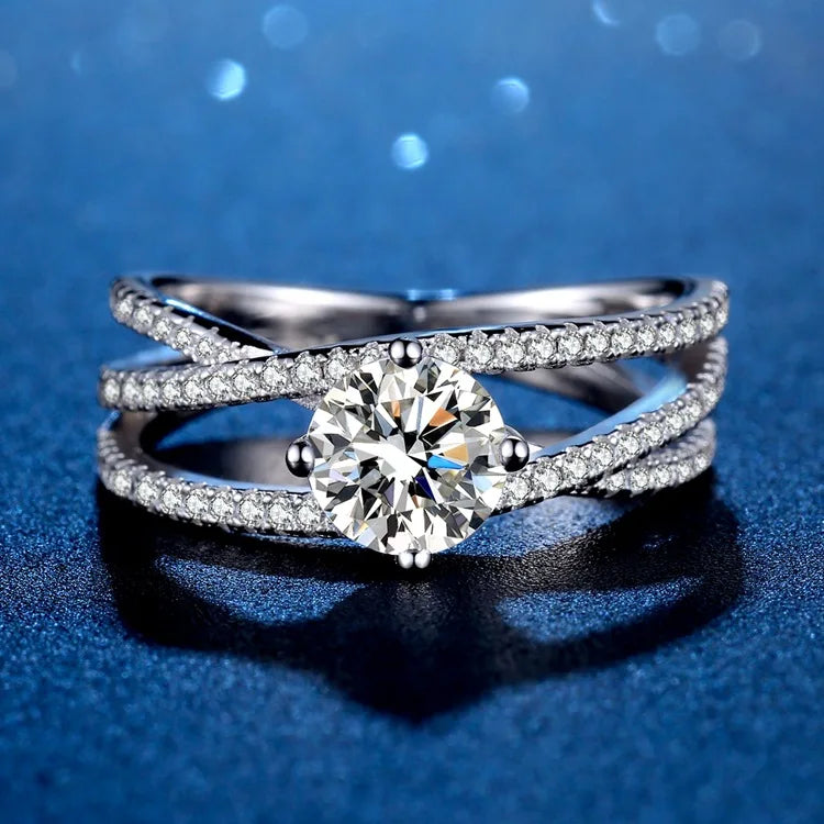 Luxury Moissanite Iced out Ring
