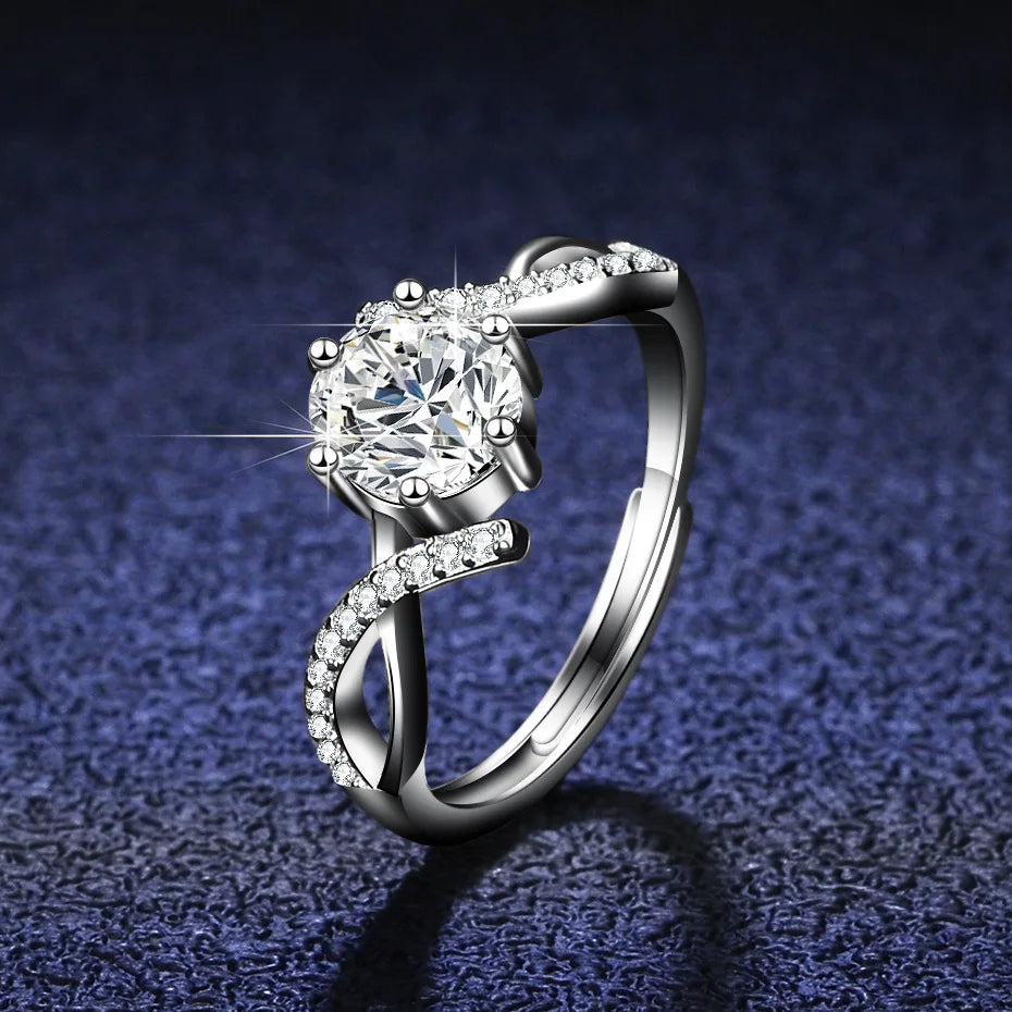 Sterling Silver Six Claw Ring