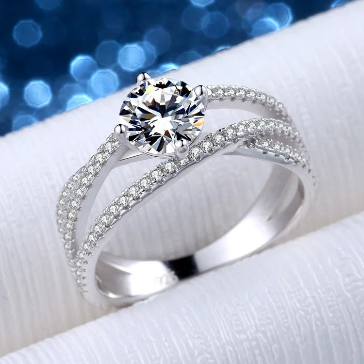 Luxury Moissanite Iced out Ring