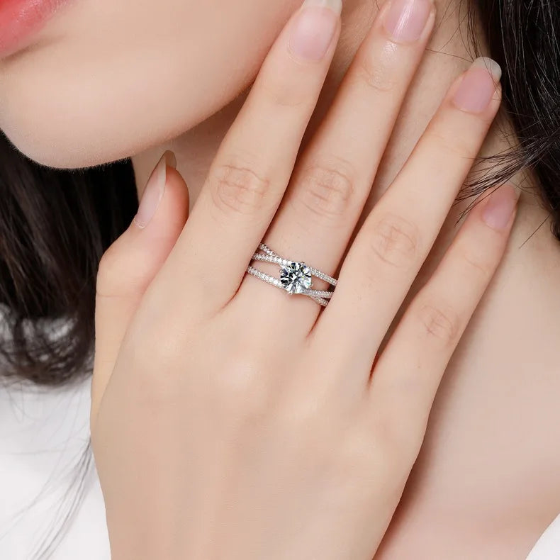 Luxury Moissanite Iced out Ring