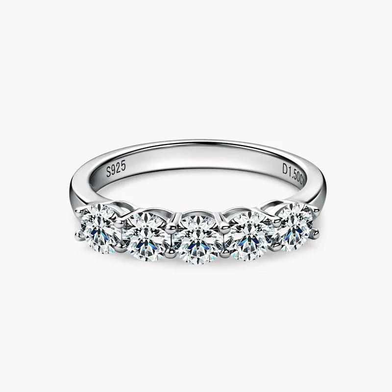 Eternity Band Diamond Moissanite Ring