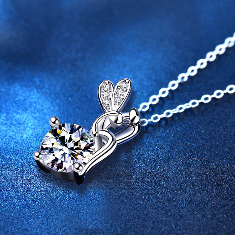 Moissanite 925 Sterling Silver FARCENT Halsband för Kvinna