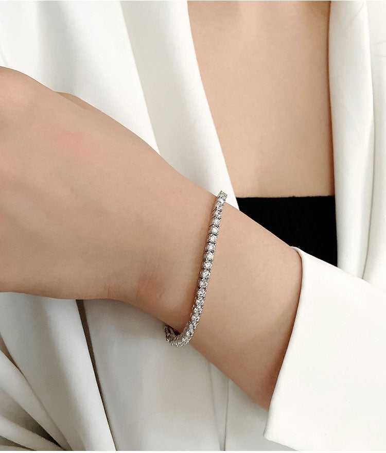 Tennisarmband S925 Silver Moissanite