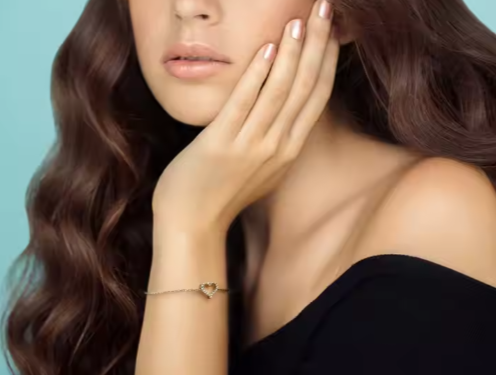 Hjärtformat Lyxhänge – 925 Sterling Silver med Glittrande Moissanit