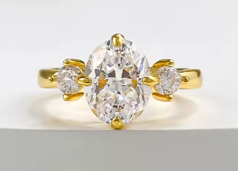 2 Ct Moissanite Solitärring i 925 Sterling Silver – Klassisk Lyx