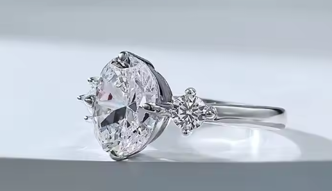 2 Ct Moissanite Solitärring i 925 Sterling Silver – Klassisk Lyx
