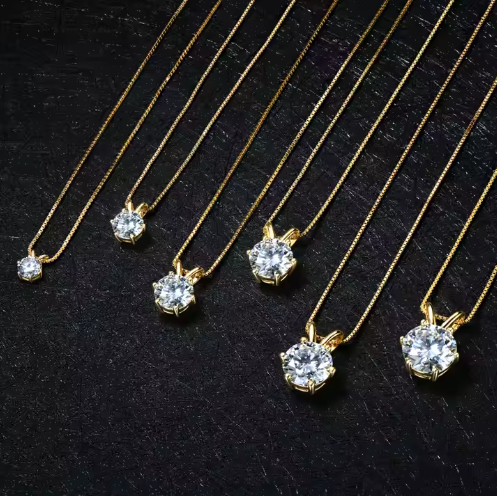 Moissanite-Pendant 2 ct i 925 Sterling Silver – En Tidlös Klassiker Roxy