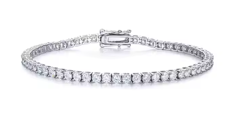 Tennisarmband – 925 Sterling Silver | Herr & Dam"iced out"