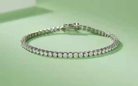 Tennisarmband – 925 Sterling Silver | Herr & Dam"iced out"