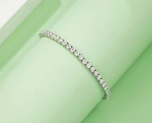 Tennisarmband – 925 Sterling Silver | Herr & Dam"iced out"